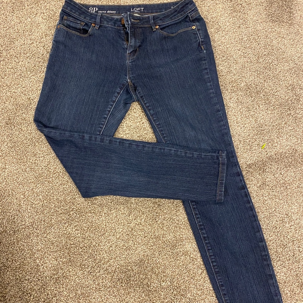 Loft curvy skinny jeans 8P